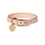 Leather Dog Collar - Soft Pink