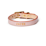 Leather Dog Collar - Soft Pink
