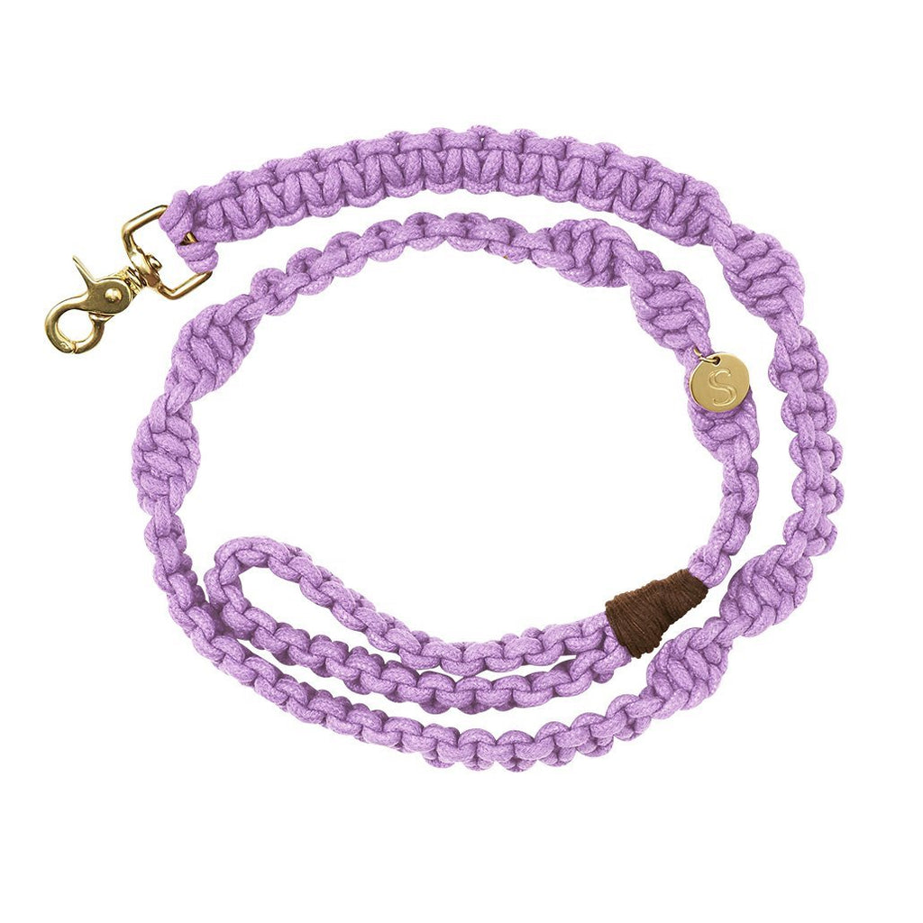 Macramé Originals Dog Lead - Violet