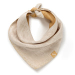 Reversible Linen Bandana - Golden/Oat