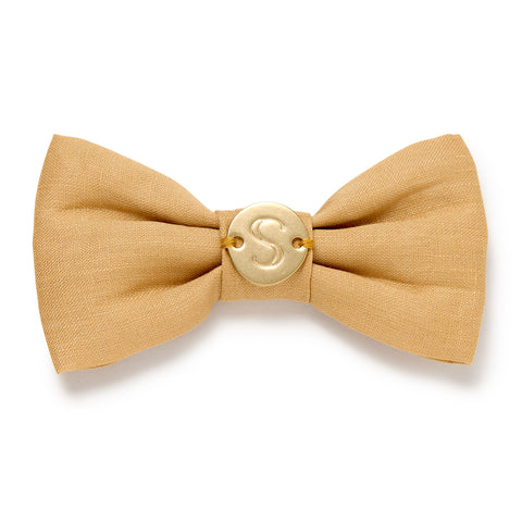 Linen Bow Tie - Golden