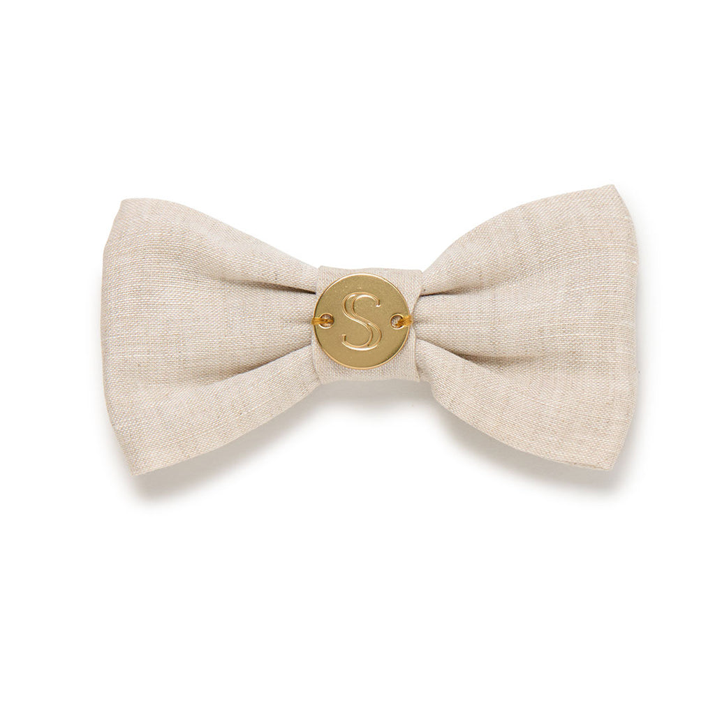 Linen Bow Tie - Oat