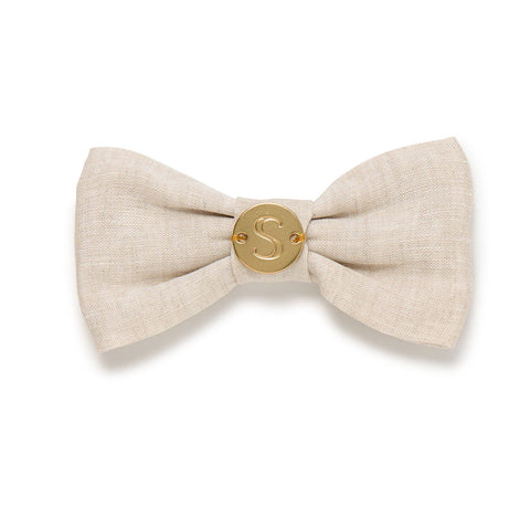 Linen Bow Tie - Oat