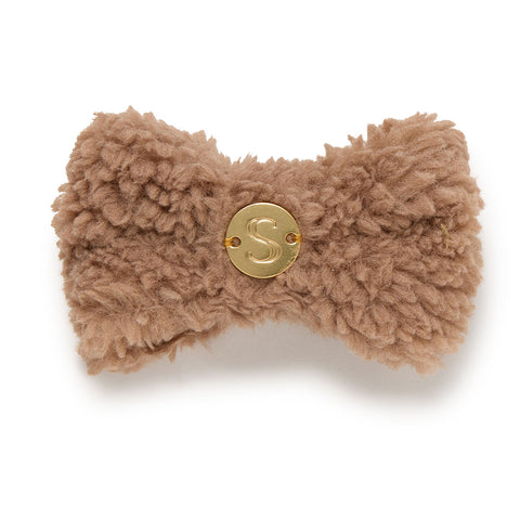 Teddy Bow Tie - Taupe