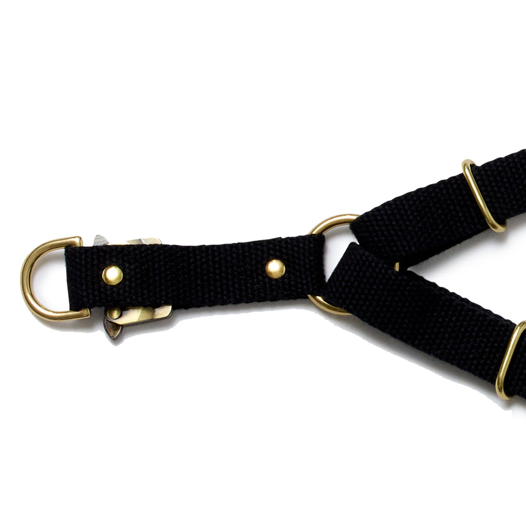 Webbing Step In Harness - Black