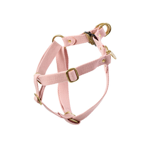 Webbing Step In Harness - Soft Pink
