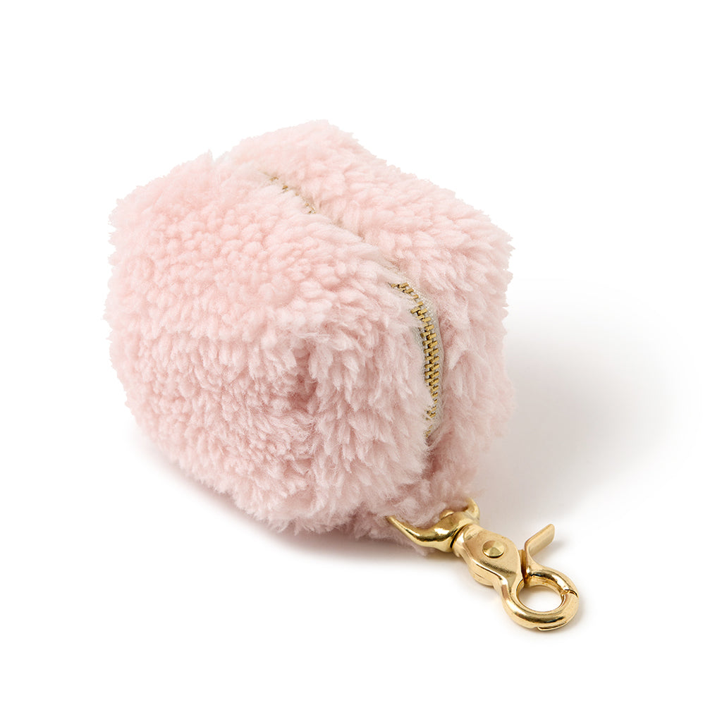 Teddy Poop Bag - Soft Pink