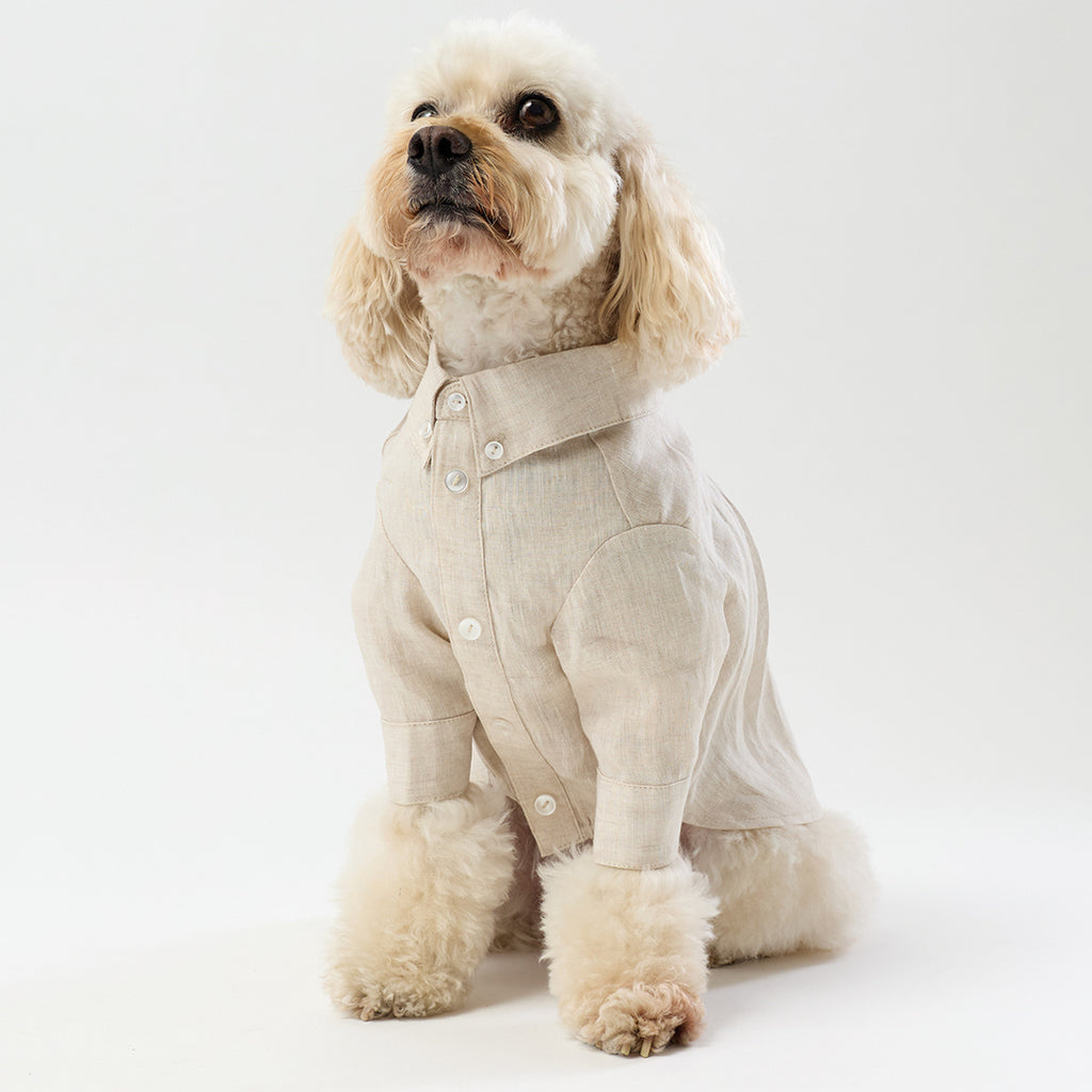 French Linen Shirt - Oat