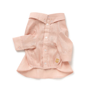 French Linen Shirt - Soft Pink