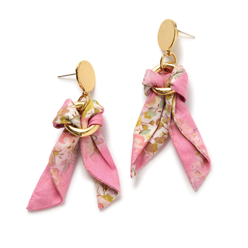 Liberty Earrings - Pink Hearts