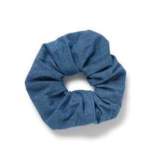 Denim Large Hair Scrunchie