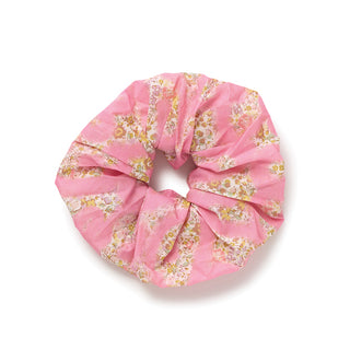 Liberty Large Hair Scrunchie - Pink Hearts