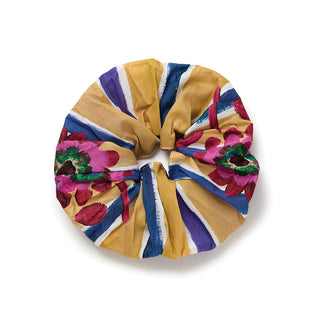 Liberty Large Hair Scrunchie - Floral Stripe