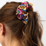 Liberty Large Hair Scrunchie - Floral Stripe