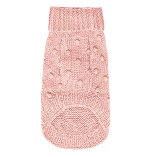 Merino Wool Bobble Knit Dog Sweater - Lotus