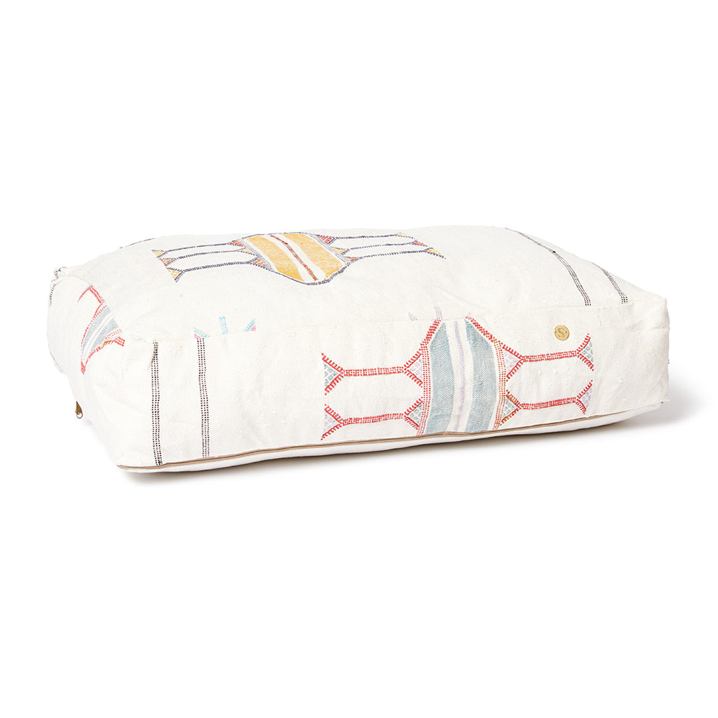 Cactus Silk Dog Bed, Ivory Medium