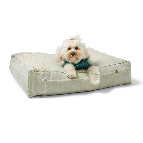 Cactus Silk Dog Bed, Sage Medium