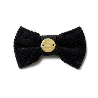 Corduroy Bow Tie - Black