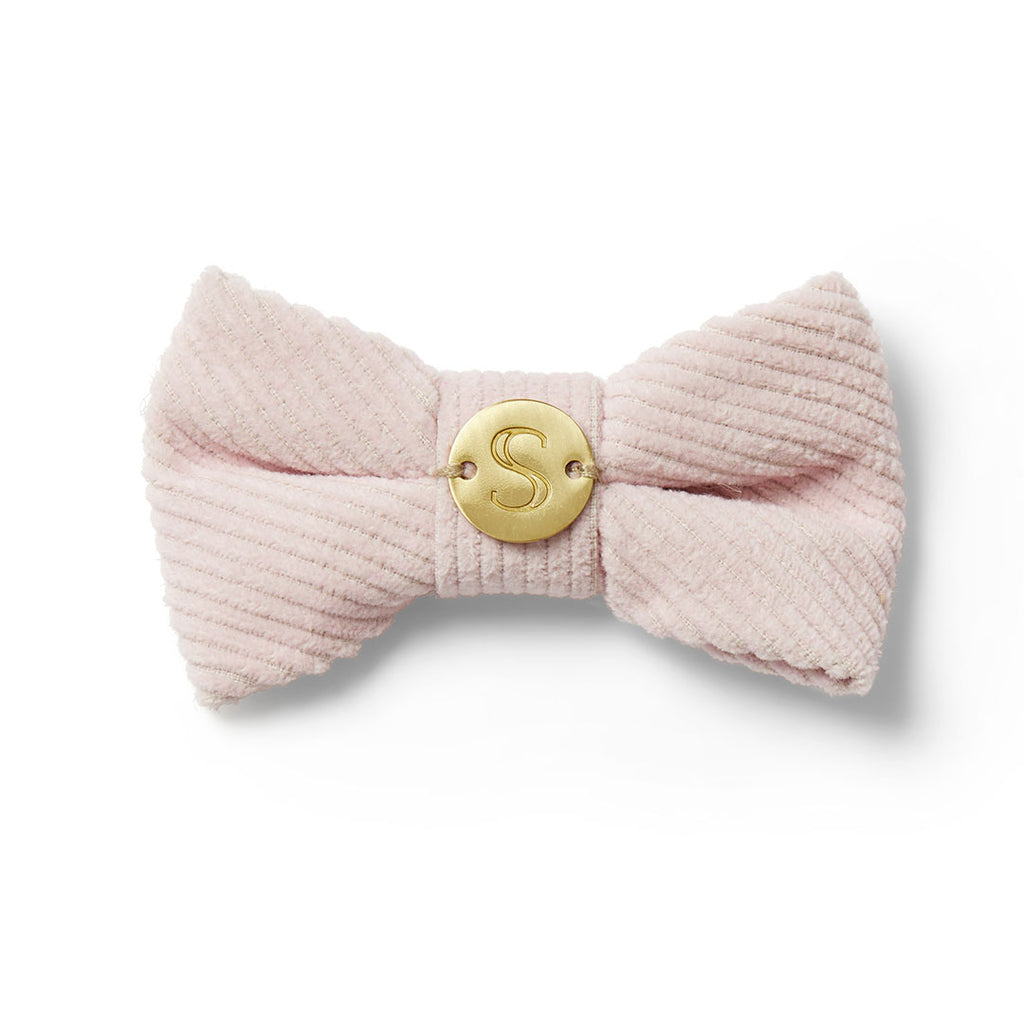 Corduroy Bow Tie - Soft Pink