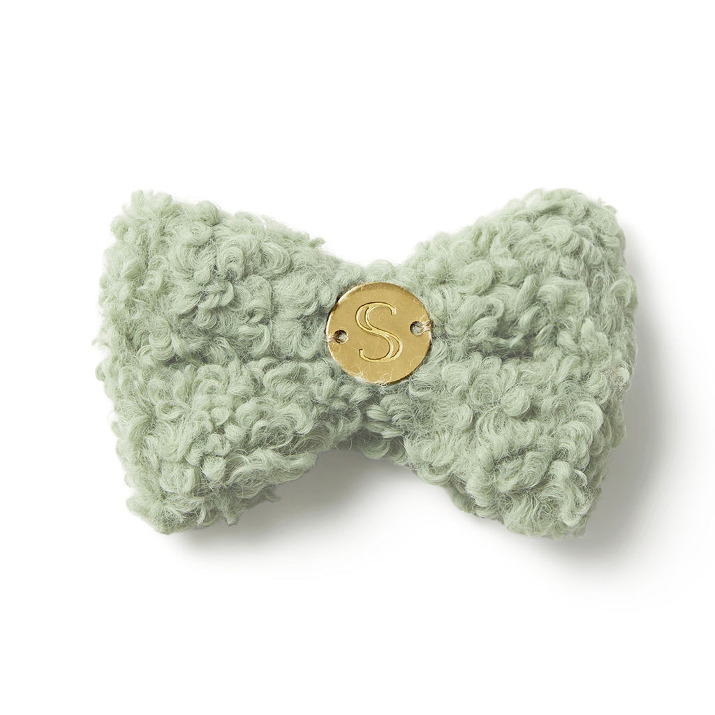 Curly Bow Tie - Mint