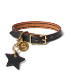 Leather Dog Star Charm - Black