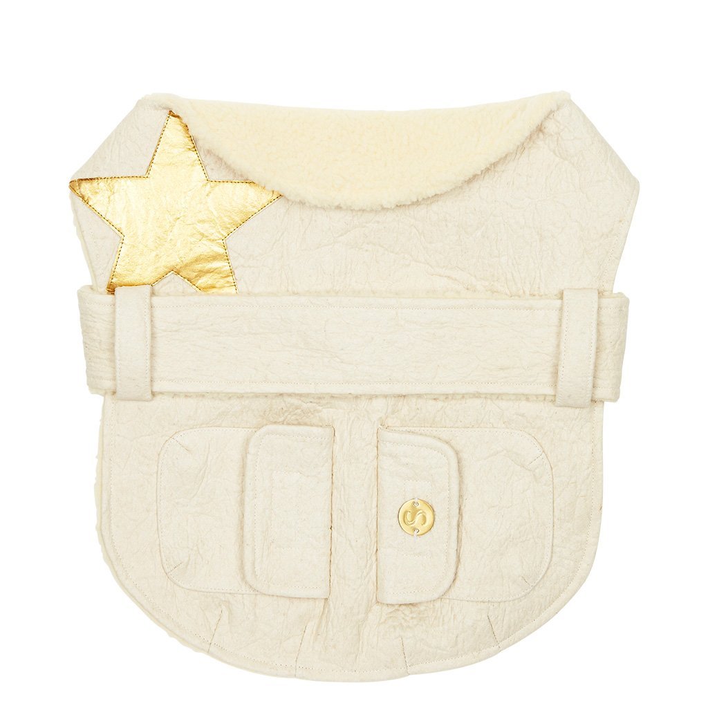 sebastian says pinatex dog coat