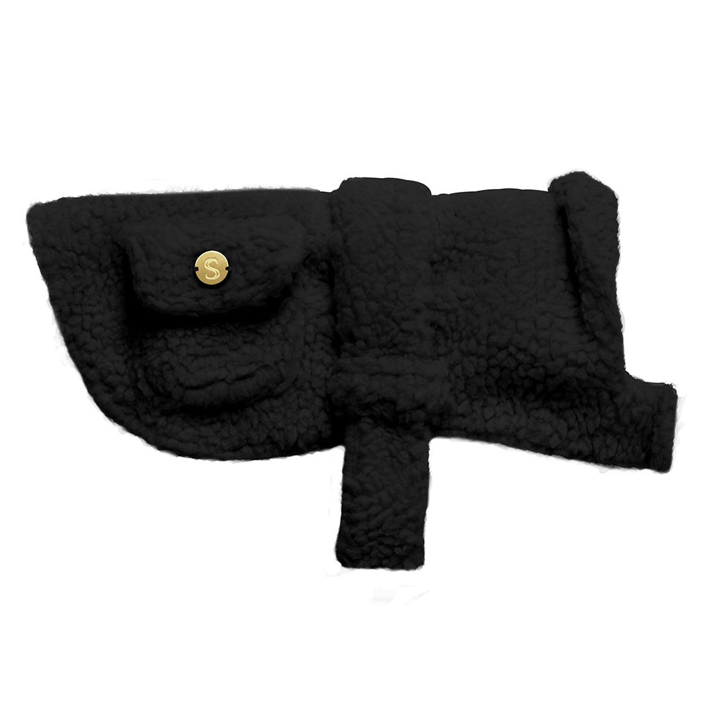 Teddy Dog Coat - Black