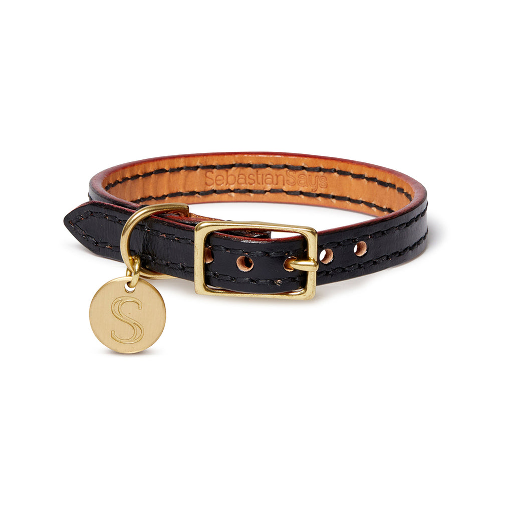 Leather Dog Collar - Black