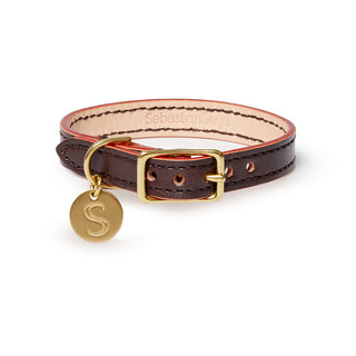 Leather Dog Collar - Brown