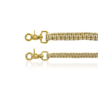 Macramé Originals Dog Lead - Gold