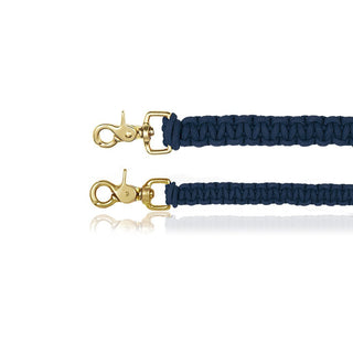 sebastian says dog lead leash macrame indigo gold