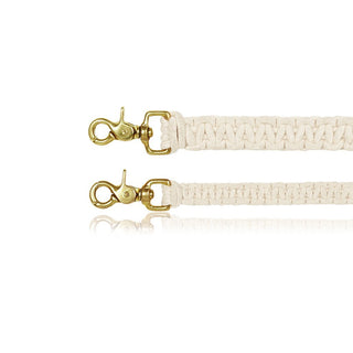 sebastian says dog lead leash macrame natural gold