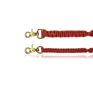 Macramé Originals Dog Lead - Terracotta Red
