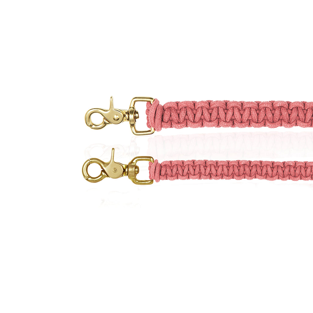 Macramé Originals Dog Lead - Rose Pink