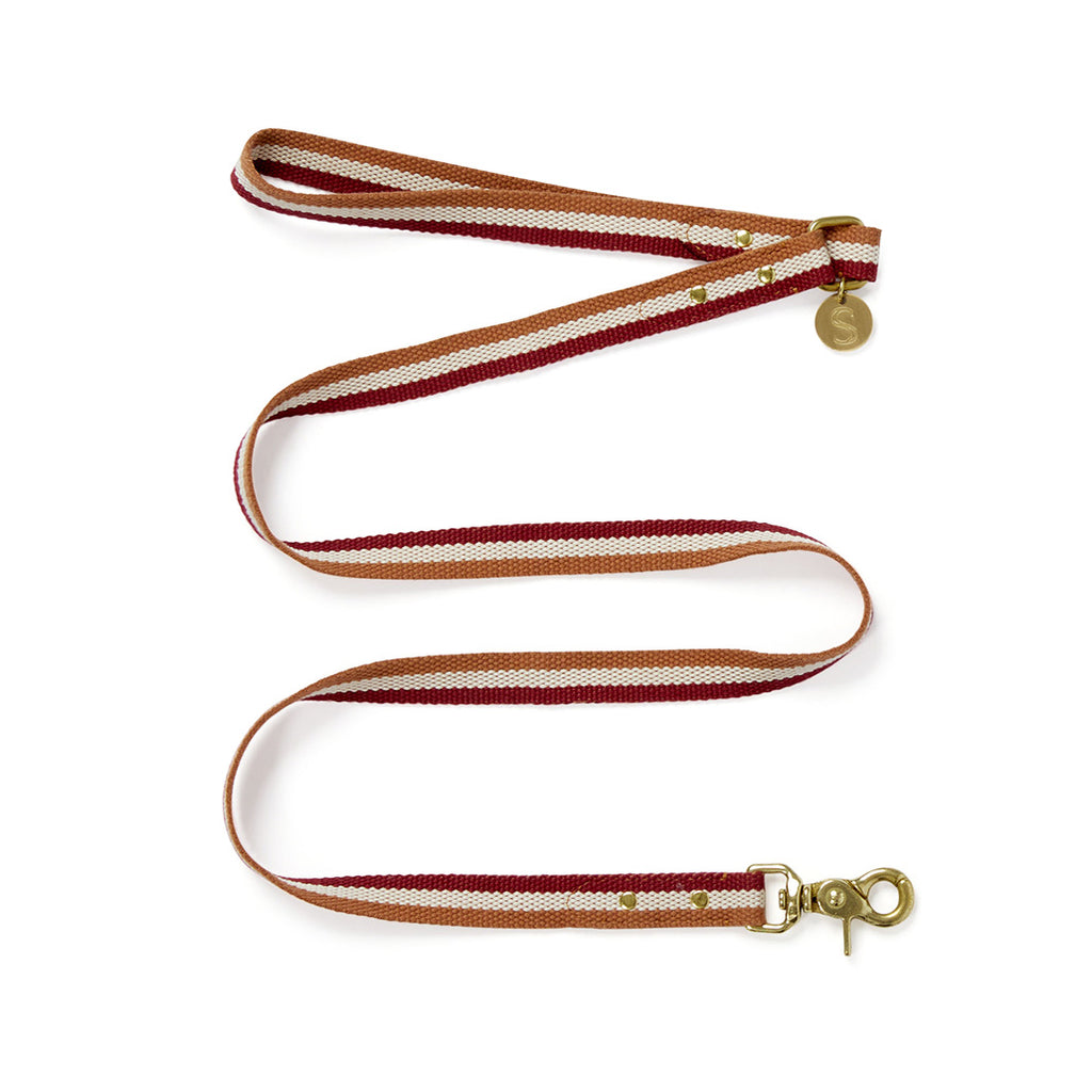 3-Stripe Step In Harness - Red/Toffee