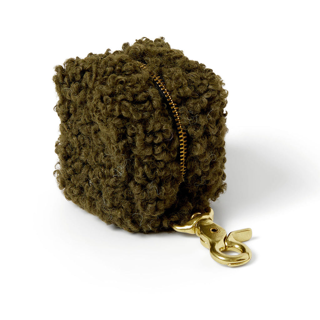 Curly Poop Bag - Olive