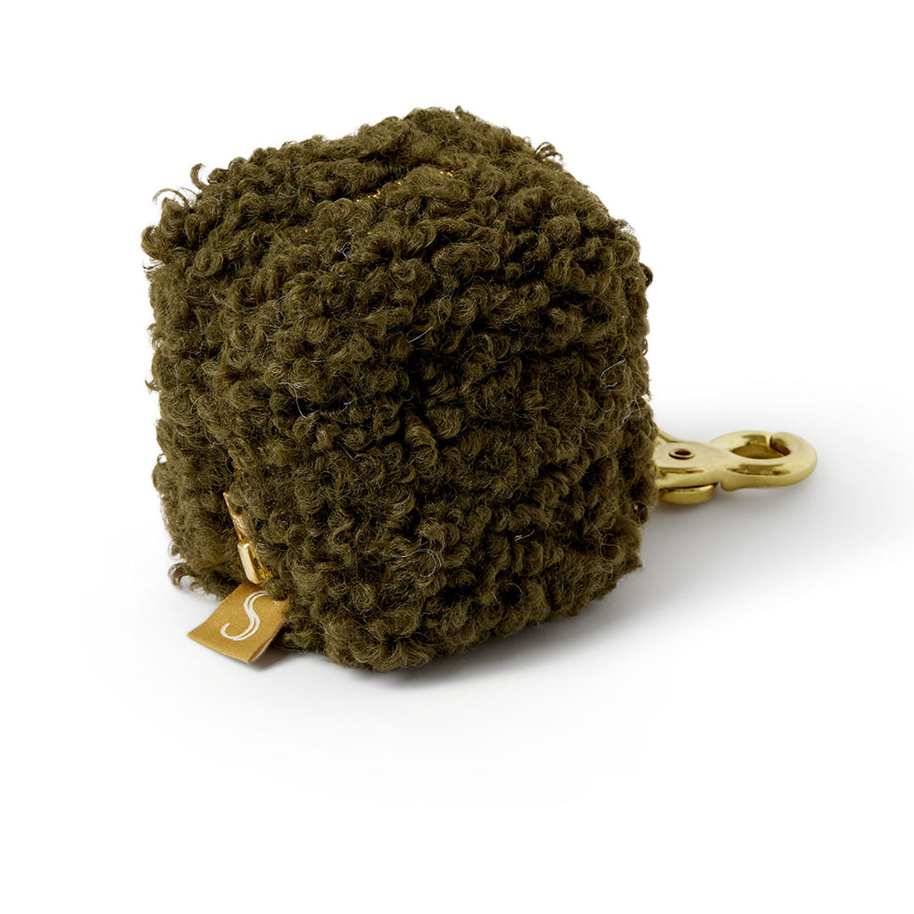 Curly Poop Bag - Olive