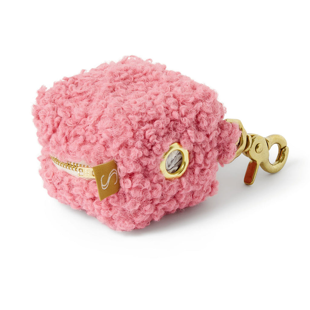 Curly Poop Bag - Hot Pink