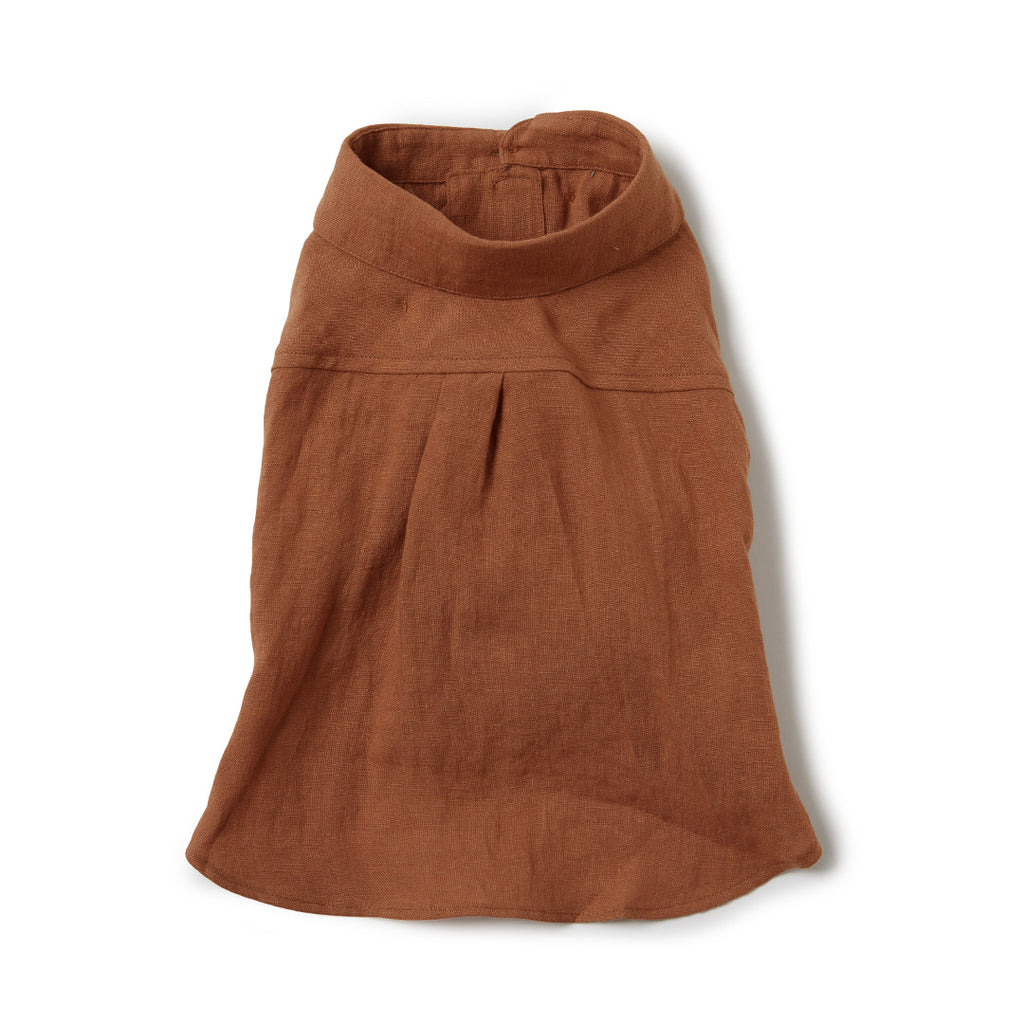 French Linen Shirt - Rust