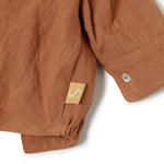 French Linen Shirt - Rust