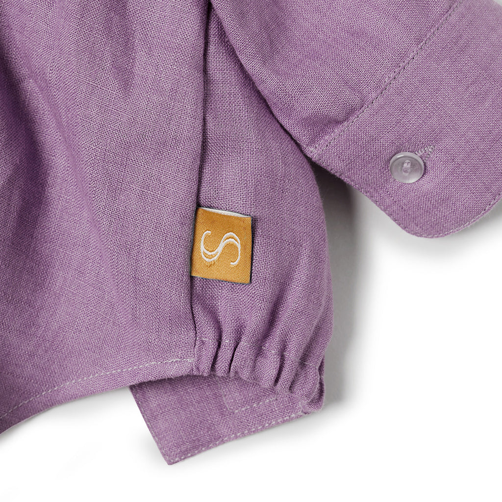 French Linen Shirt - Violet