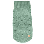 Merino Wool Bobble Knit Dog Sweater - Mint