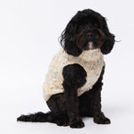 Merino Wool Bobble Knit Dog Sweater - Speckle