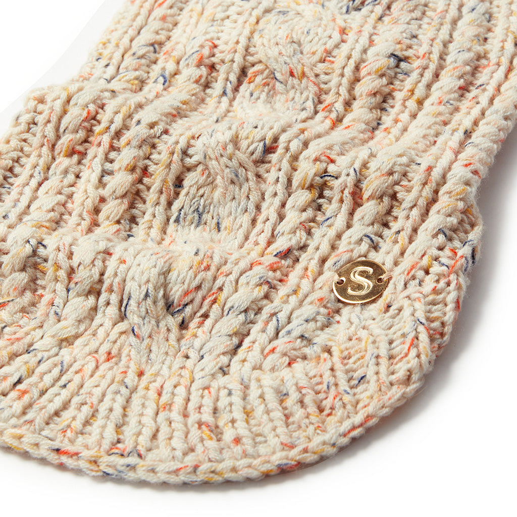 Merino Wool Cable Knit Dog Sweater - Speckle