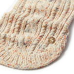 Merino Wool Cable Knit Dog Sweater - Speckle