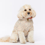Merino Wool Cable Knit Dog Sweater - Speckle