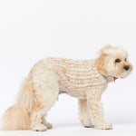 Merino Wool Cable Knit Dog Sweater - Speckle