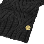Merino Wool Weave Knit Dog Sweater - Black