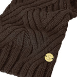 Merino Wool Weave Knit Dog Sweater - Brown