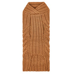 Merino Wool Weave Knit Dog Sweater - Caramel
